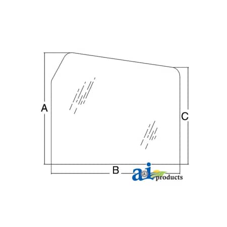A & I Products Glass, Rear, Upper - Fixed 41.5" x34" x2" A-D6NN9442006E